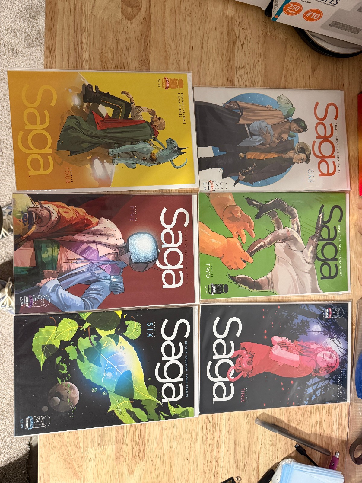Saga #1-55,60,61 Full Run Image Comics Lot All 1st Printings 2012 W Bag & Board