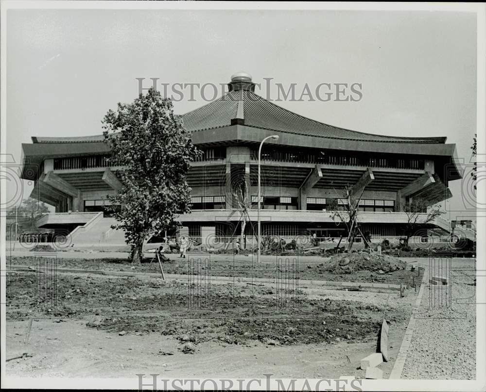 1964 Press Photo Budokan Hall for Olympic events in Tokyo, Japan. - kfx33826