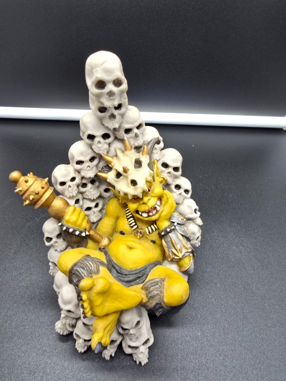 Enchantica Goblin King Hellbender 1988 Fantasy Figures Throne of Skulls Vintage