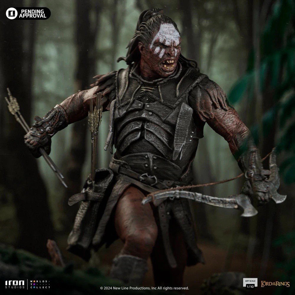 LURTZ Uruk-Hai Leader IRON STUDIOS 1/10 Scale Polystone Statue LORD OF THE RINGS