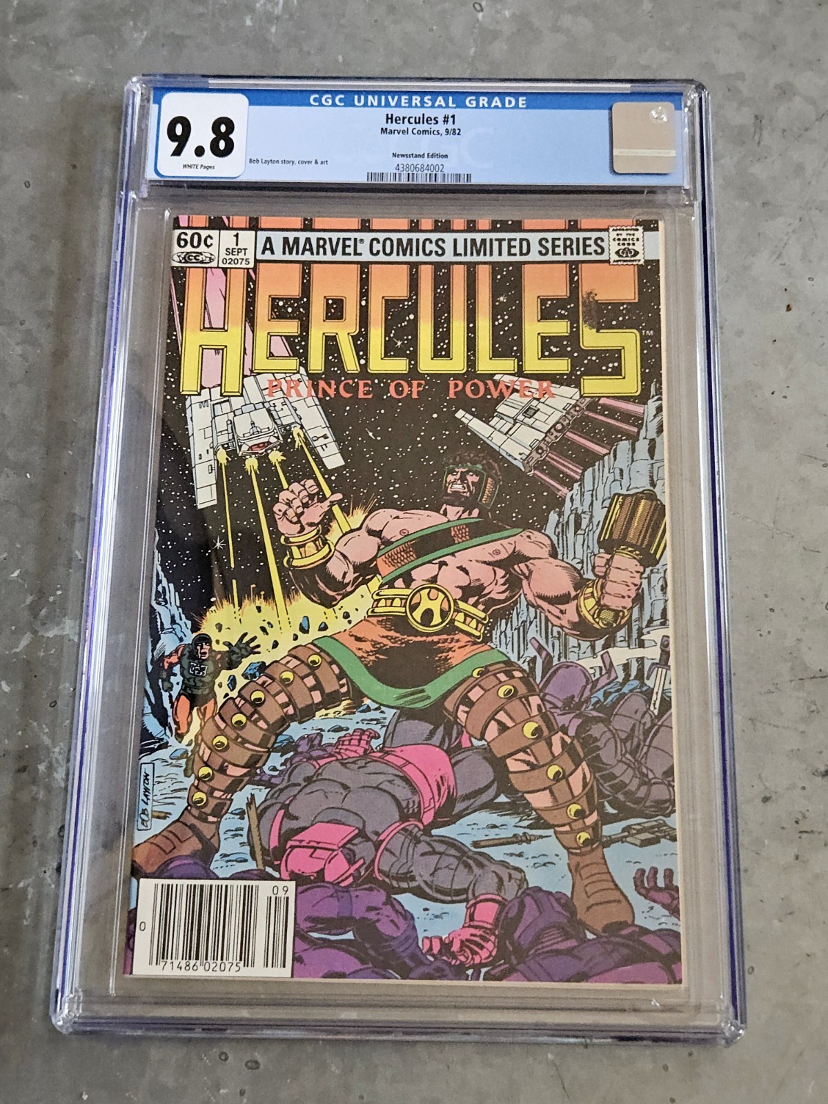 Hercules #1 CGC 9.8--1982--Marvel--comic book--NEWSSTAND Edition 1st Solo Series