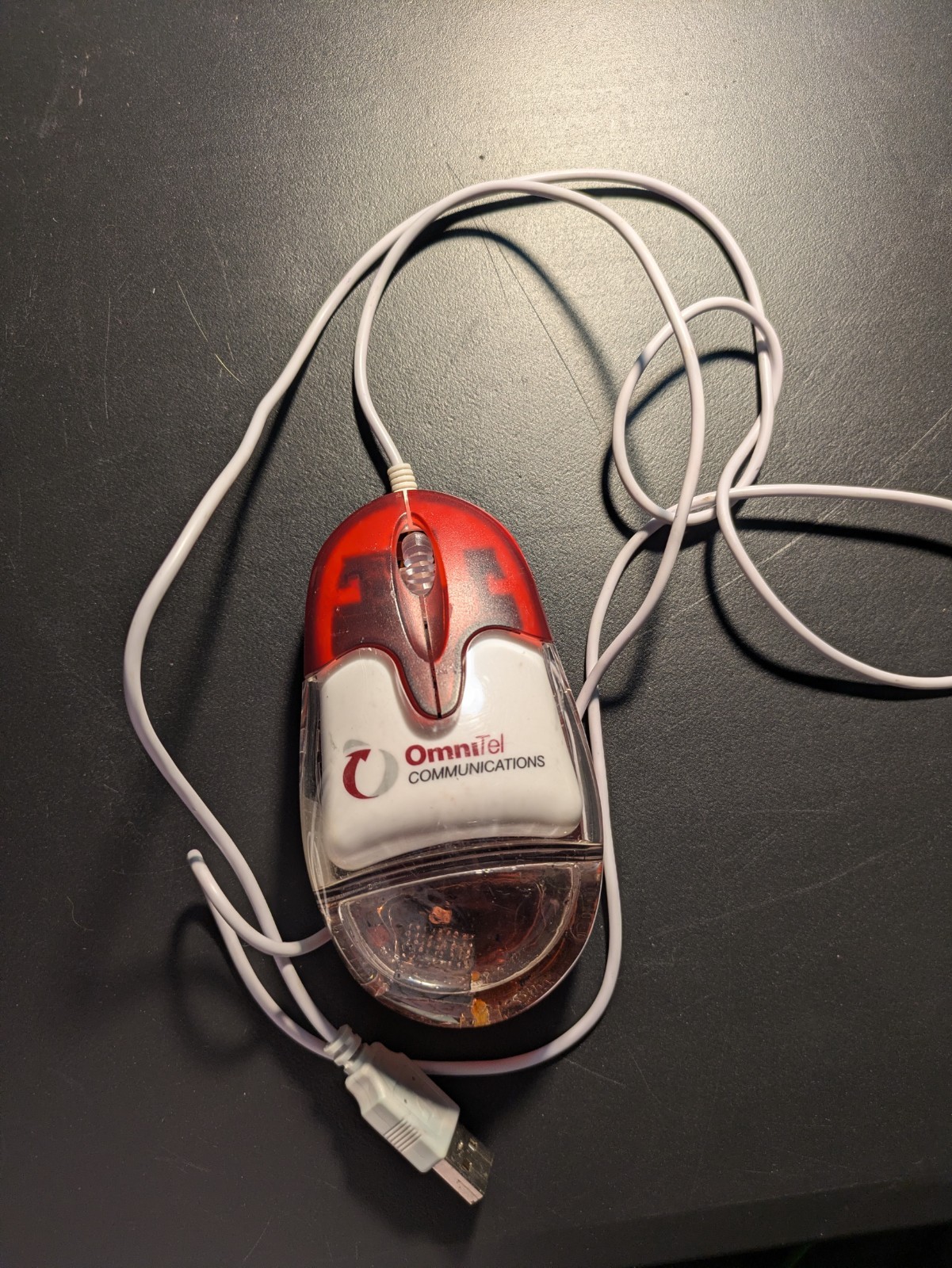 Vtg Rare Aqua Computer Mouse Liquid Filled Rep Promo y2k fruitiger transparent