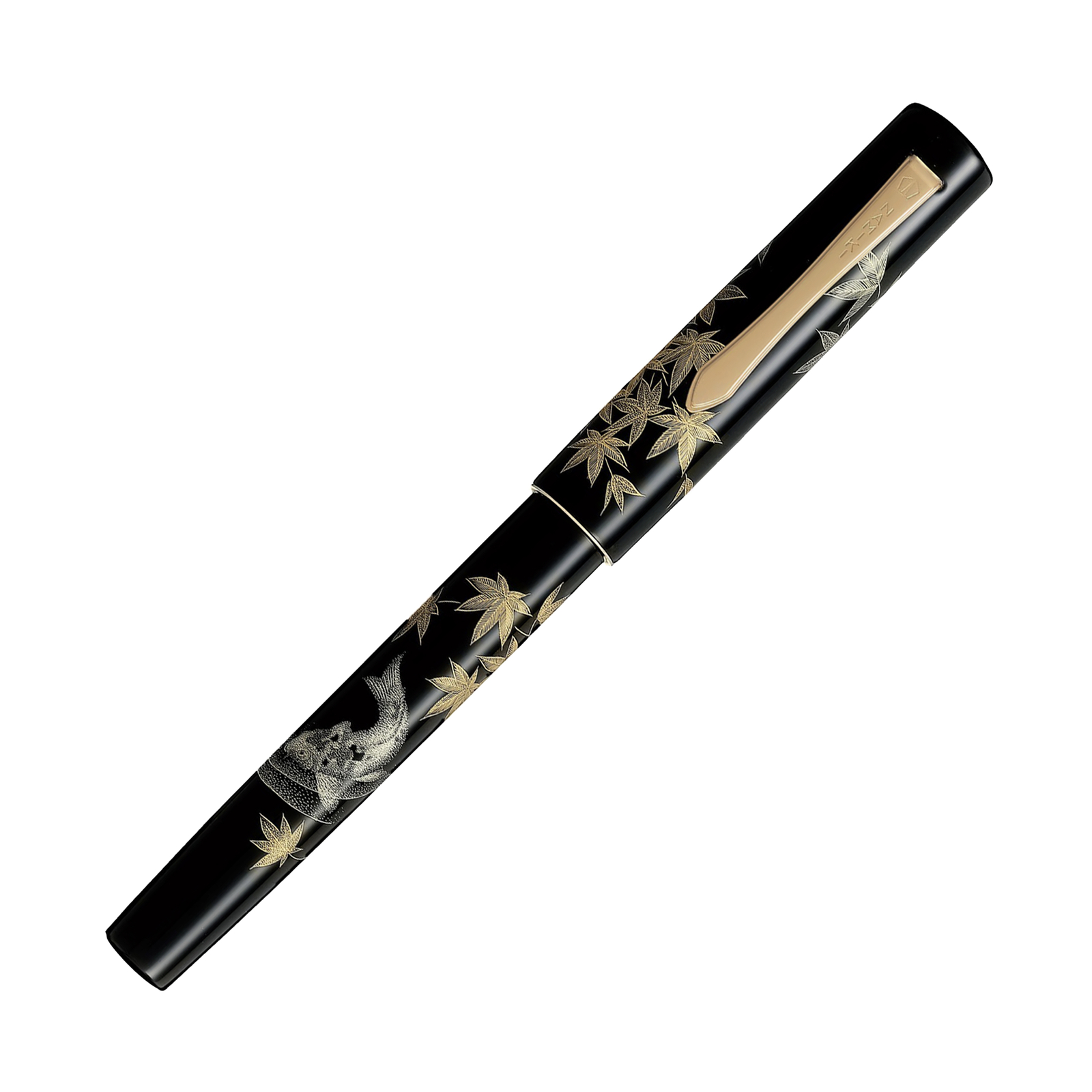 Namiki Chinkin Fountain Pen in Kinshu - 18K Gold Medium Point - NEW in Box