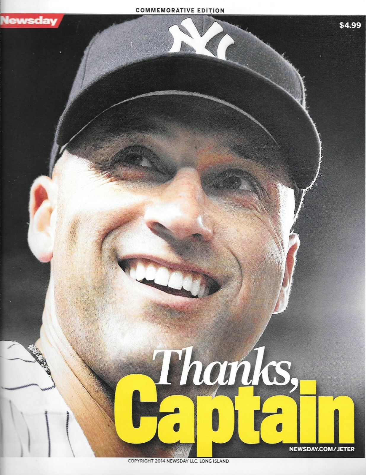 DEREK JETER ~ 40 PAGE Commemorative GLOSSY Magazine ~ 2014 ~ NY NEW YORK NEWSDAY