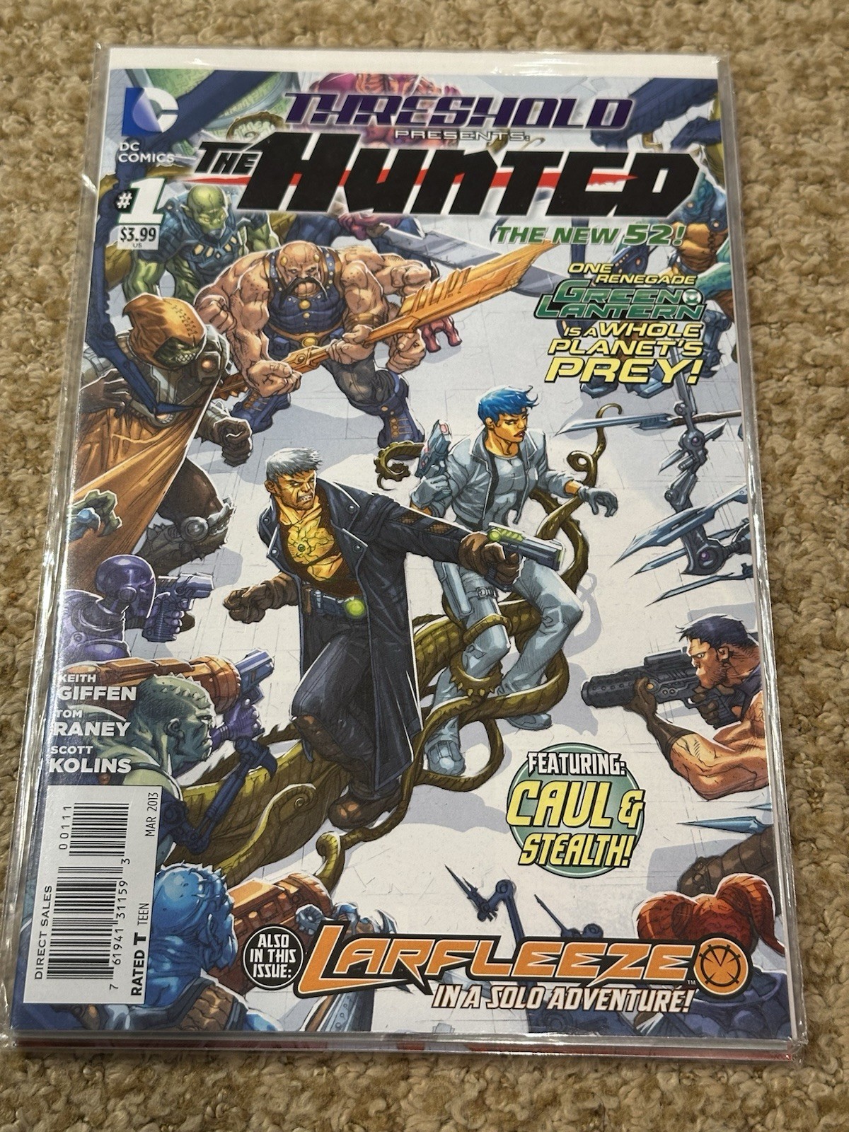 DC comics New 52 Threshold Presents: The Hunted #1-3 1st Printing VF/NM See Pics