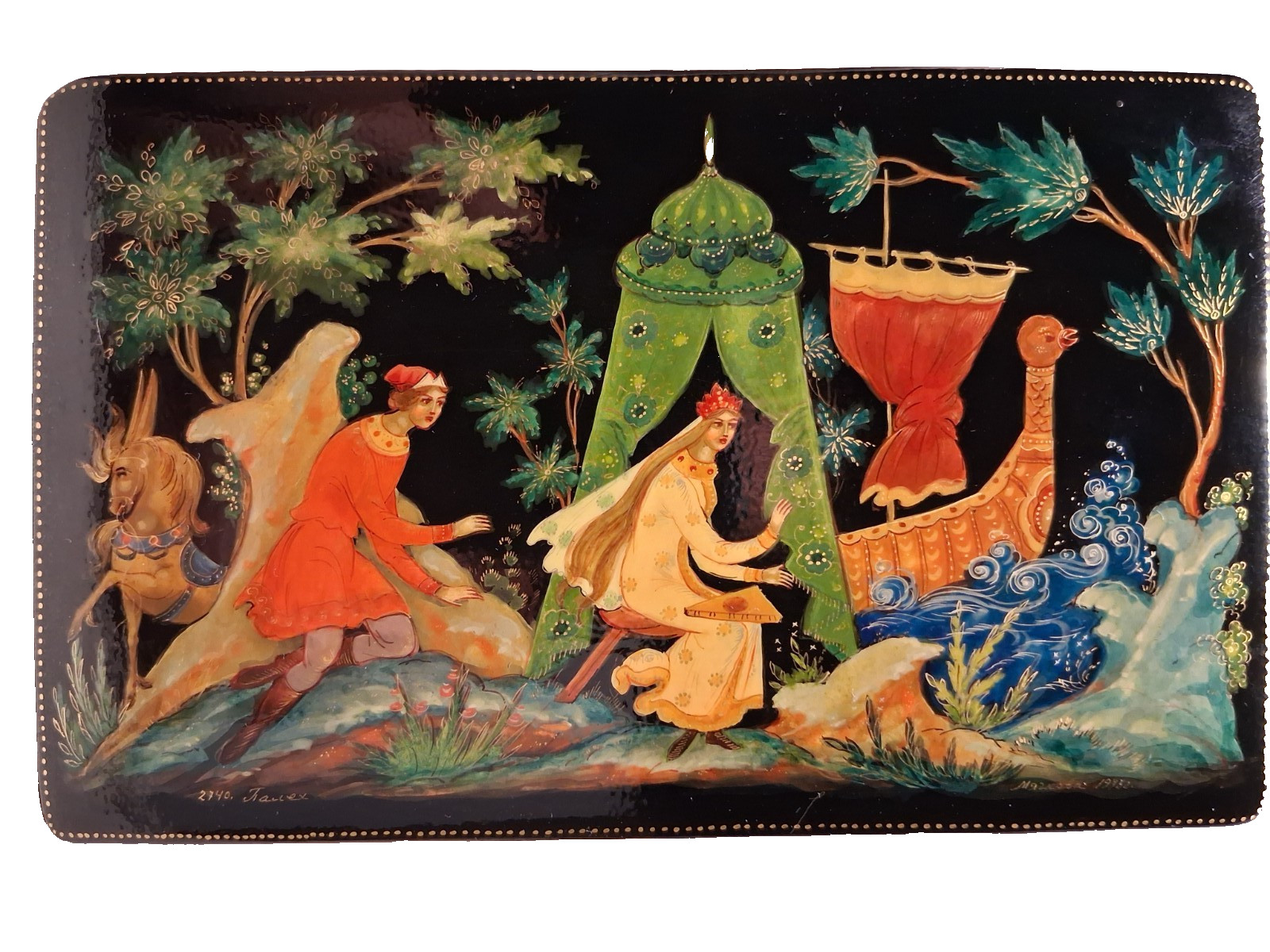 1978 Russian USSR Lacquer Box Palekh \