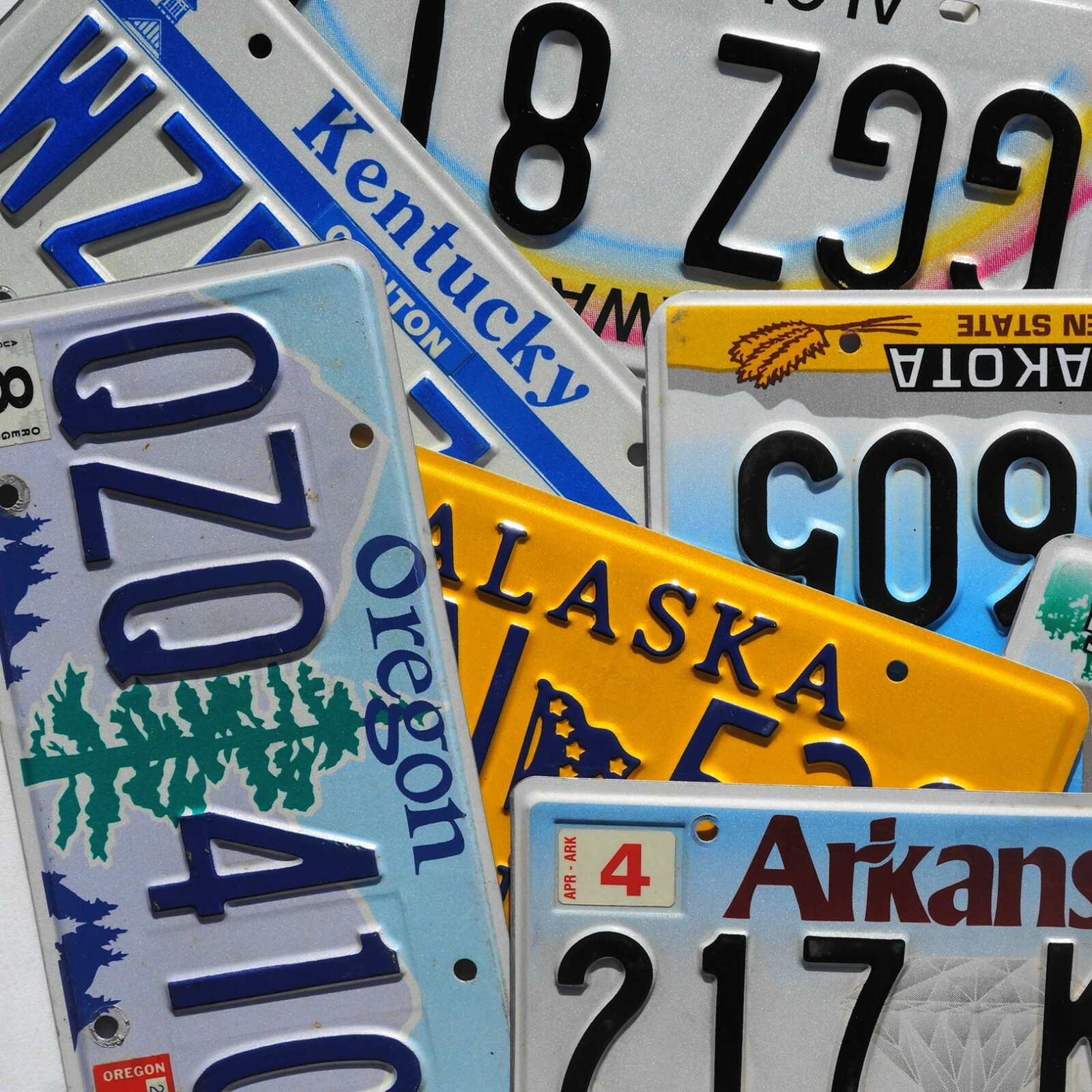License Plate - ALL 50 STATES + Countries NICE License Plates Lot  