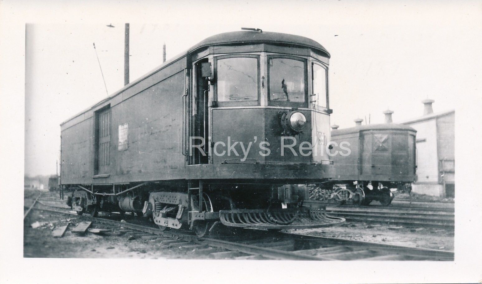 B&W Photo Detroit United Railway #1987 Detroit MI 1930’s  MofW