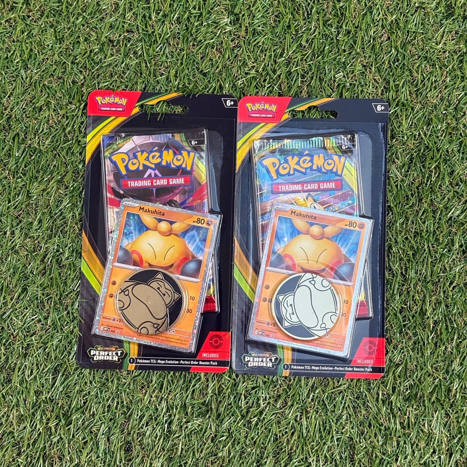 x2 Pokémon TCG - ME03 Perfect Order Checklane Blister Pack - Makuhita Promo