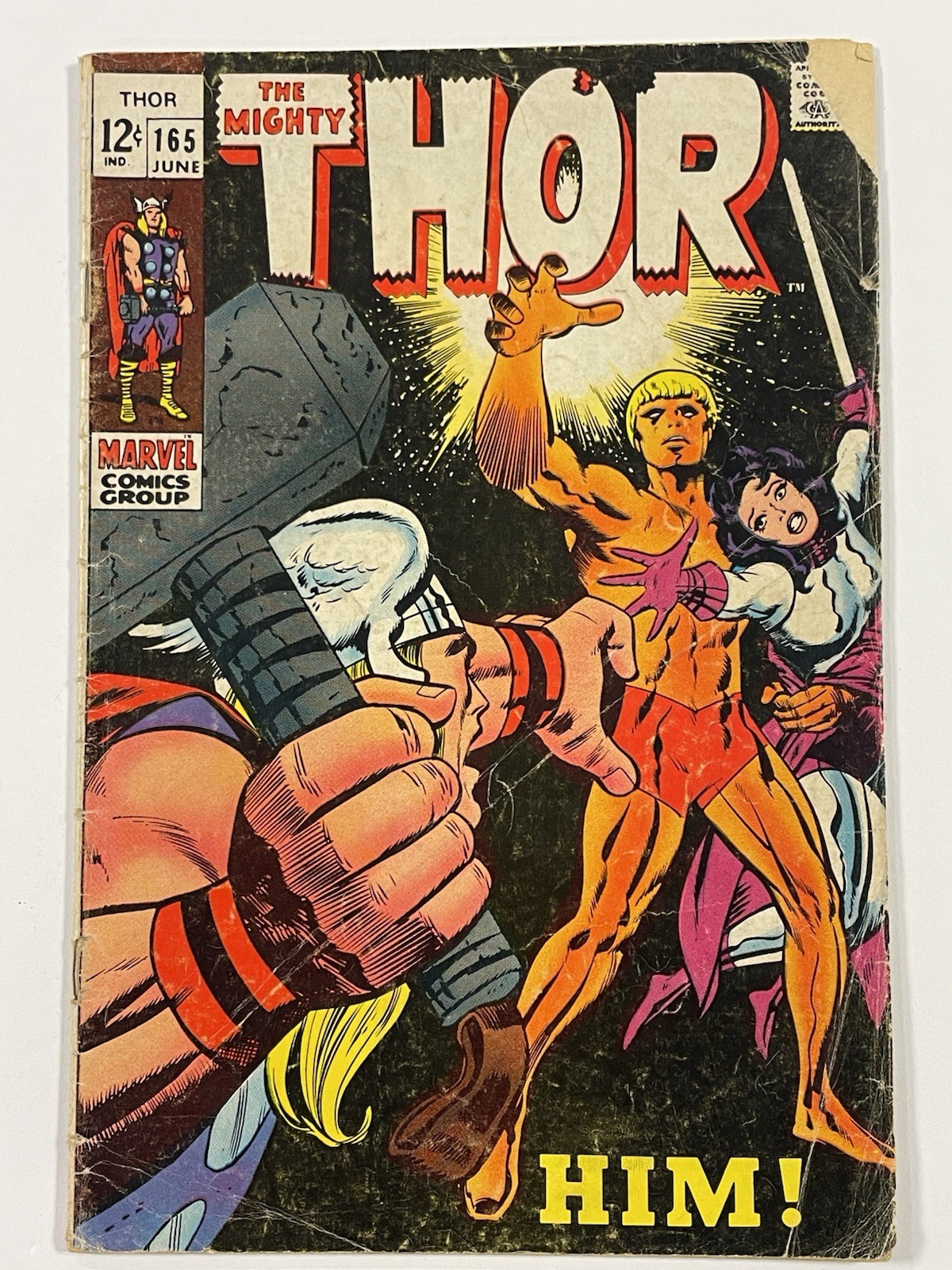 The Mighty Thor #165 (Marvel Comics June 1969) Fair/G or