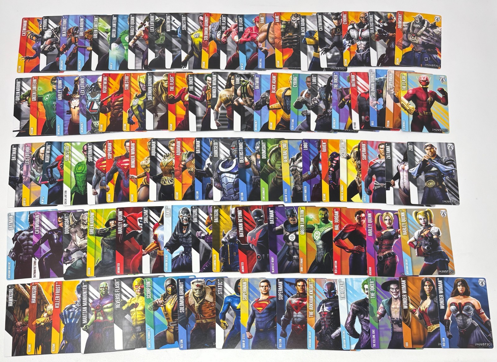 DC Injustice 90x Common/Uncommon Set (Series 4, Non-Foil, Matte) Arcade Cards
