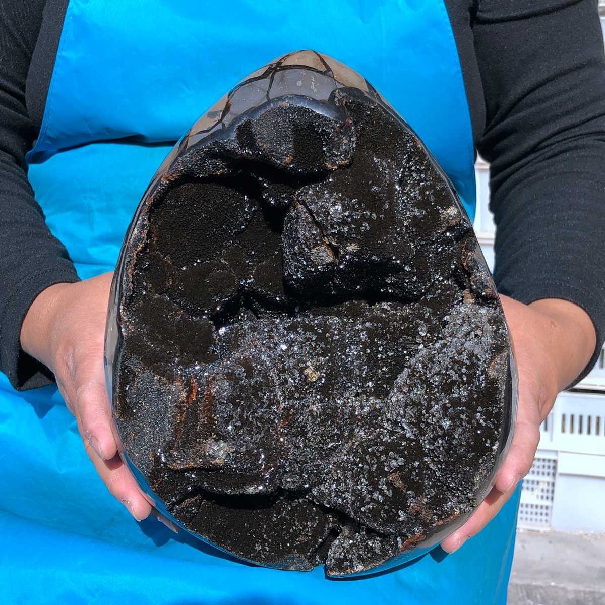 19.36LB Natural Septarian Dragon Stone Quartz specimen Crystal Reiki Healing