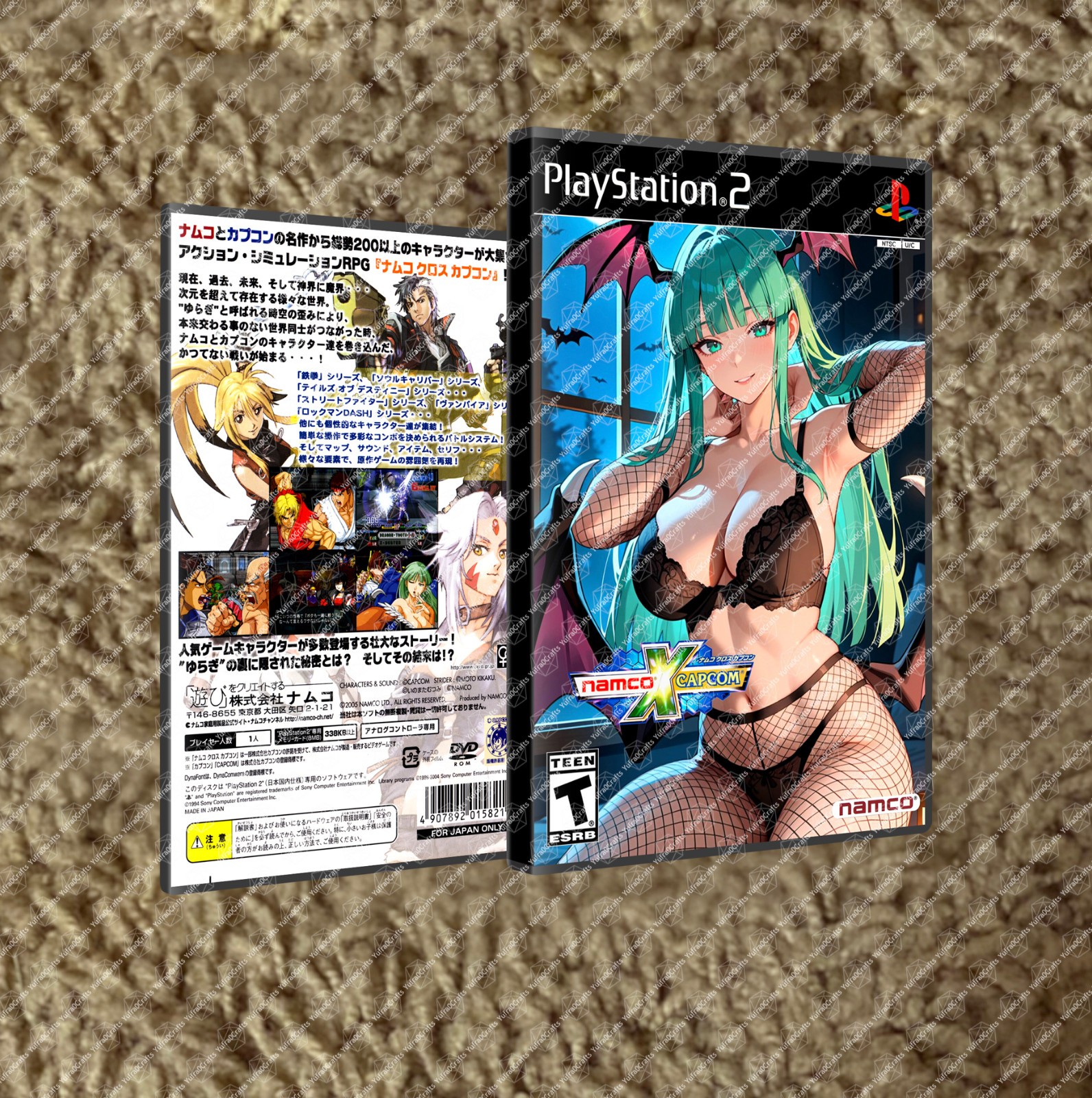 Namco X Capcom PS2 CUSTOM COVER ART ONLY NO GAME NO CASE