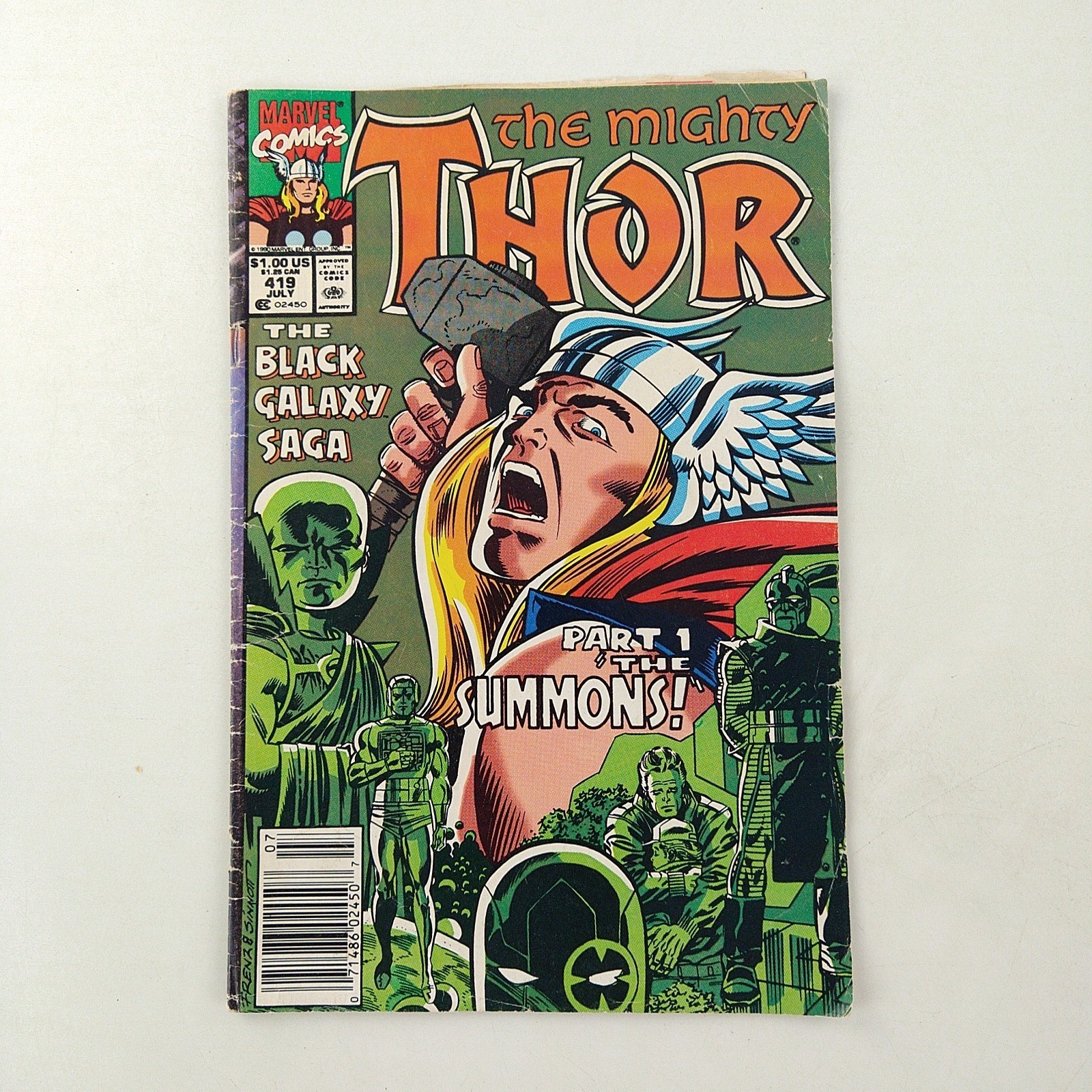 Thor #419 Newsstand VG (1990 Marvel Comics)