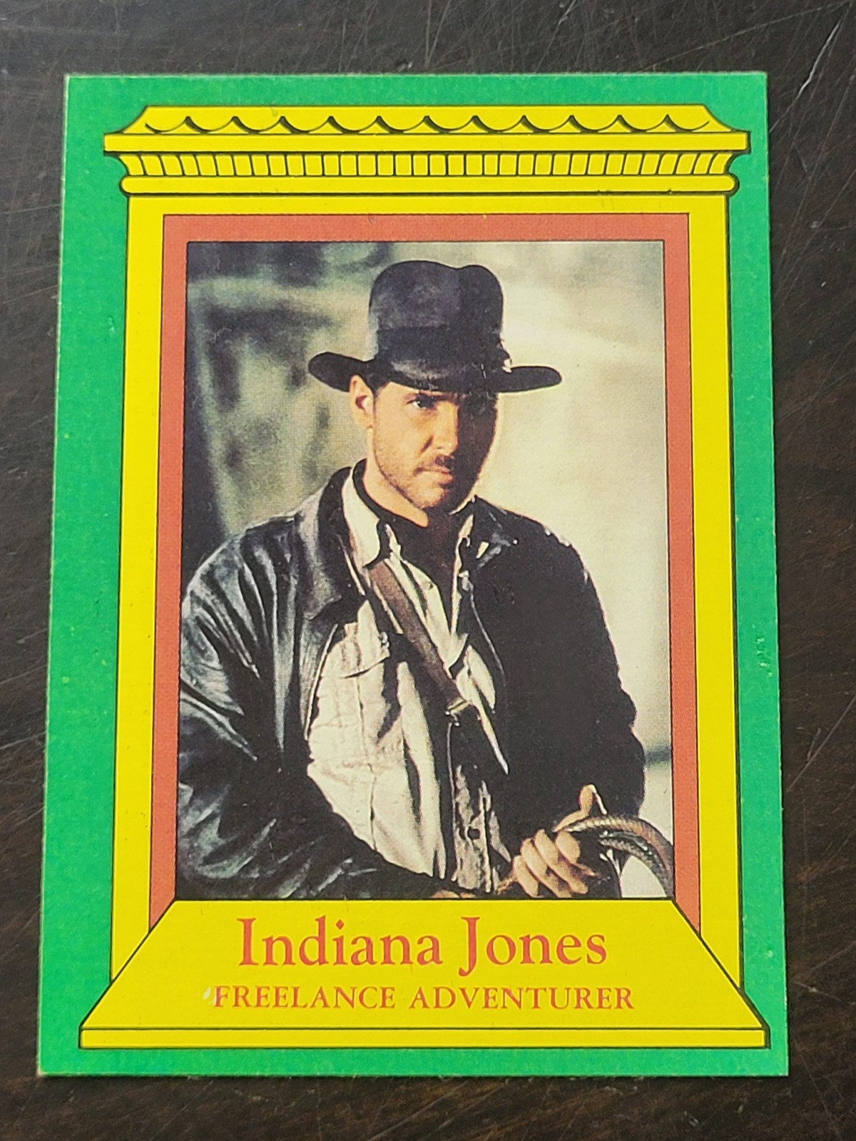 1981 RAIDERS OF THE LOST ARK #2 FREELANCE ADVENTURER INDIANA JONES ROOKIE CARD