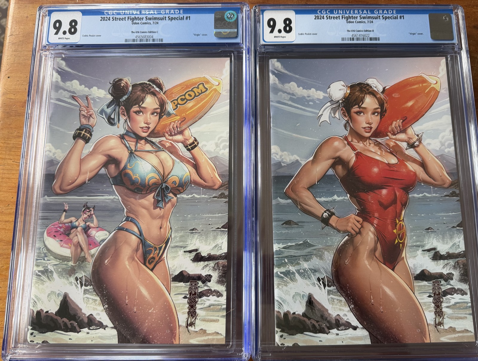 2024 Street Fighter Swimsuit Special #1 Set Poulat 616 Editions C & D CGC 9.8