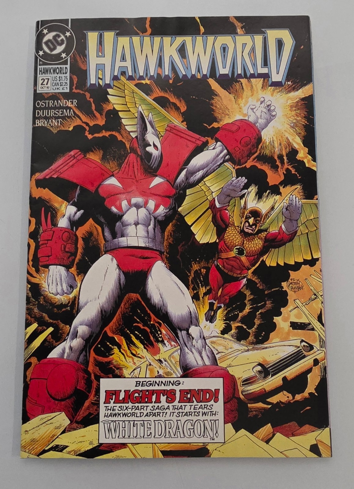 DC Comics Hawkworld #27 (Oct 1992) - 1st Appearance of White Dragon