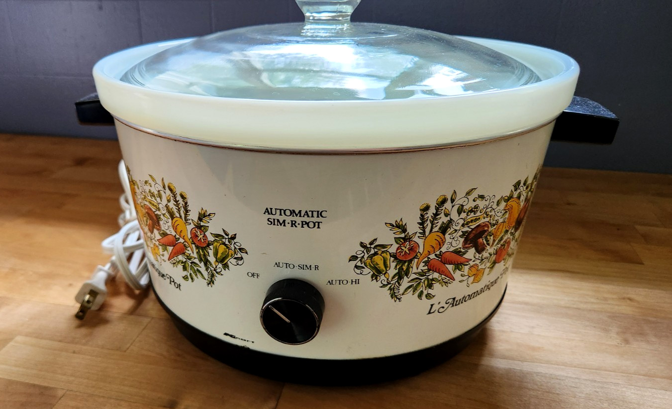 Vintage Spice of Life L'Automatique 5 Qt Sim-R-Pot Slow Cooker Corningware Kmart