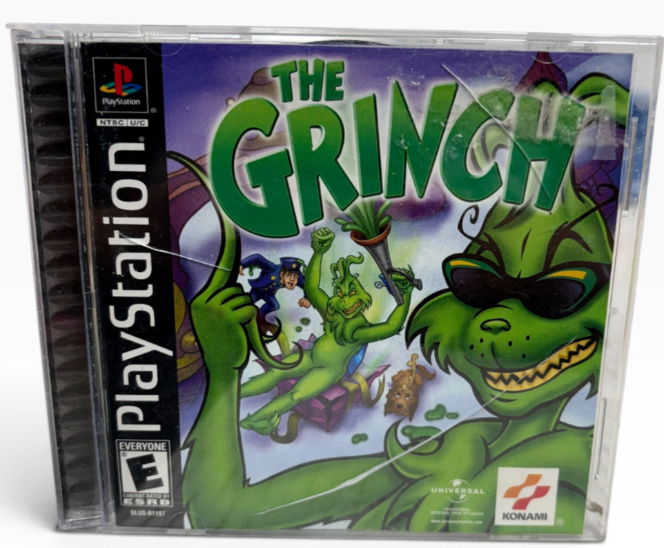 The Grinch Sony PlayStation 1 Complete in Box(Cracked Case)