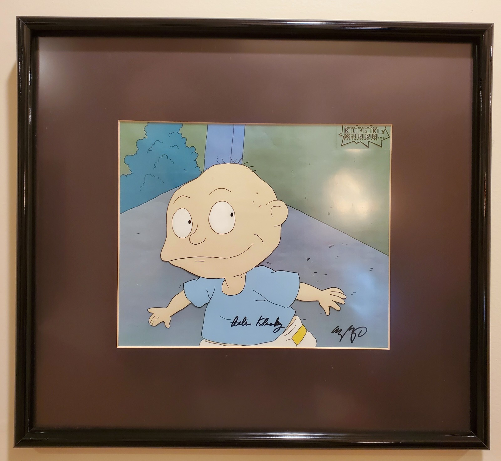 SIGNED Nickelodeon Rugrats Tommy Pickles Cel Limited Edition Art Klasky & Csupo