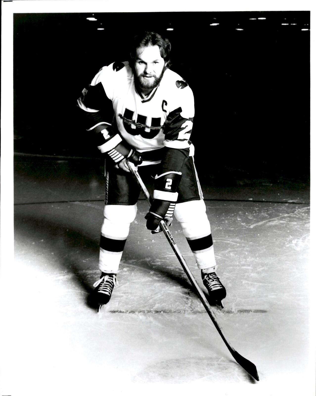 CGE7 Original Photo RICK LEY 1977-78 NEW ENGLAND WHALERS WHA HOCKEY DEFENSE