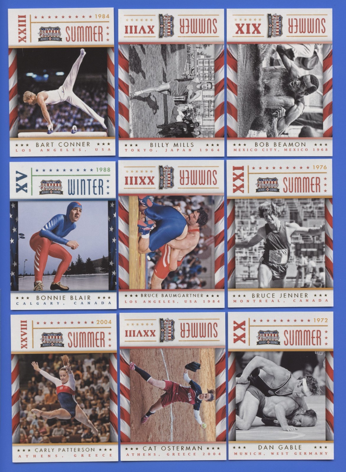 2012 Panini Americana Summer Winter Olympics Insert Set 1-30 Thorpe Gable Jenner
