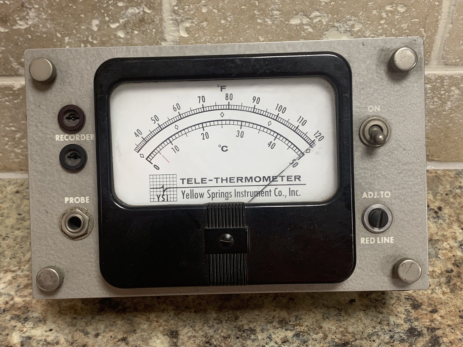 Antique 1900s Tele Thermometer Yellow Springs Instrument Co. Model 43TD (13C)