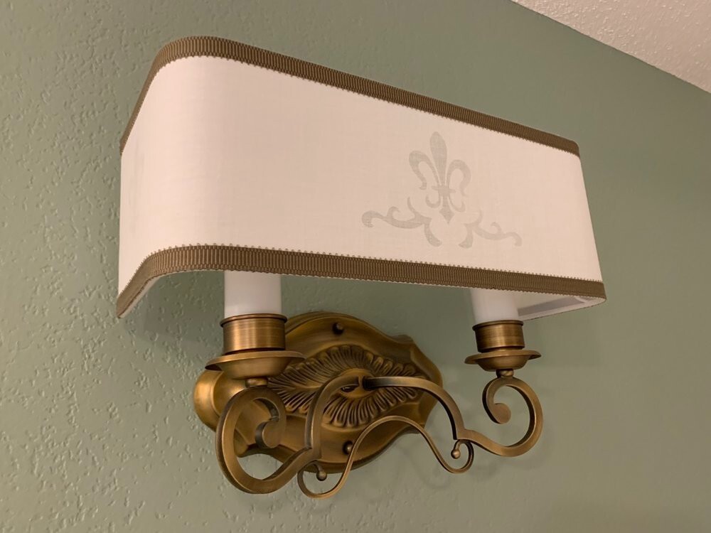 ✨Disney's Port Orleans Resort - French Quarter Wall Sconce Fabric Lamp Shade