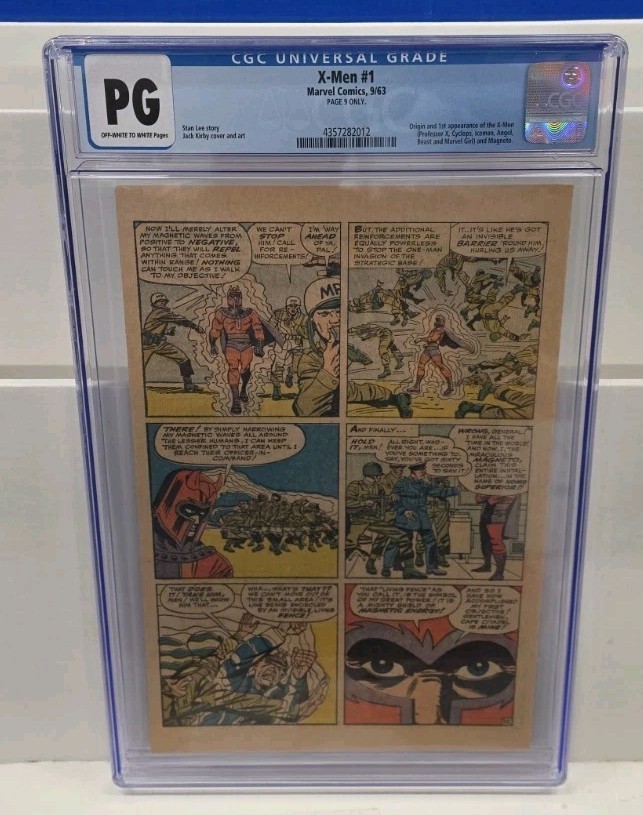 X-MEN #1 (1963 MARVEL) CGC PG/ PAGE 9/ 1ST APPEARANCE OF THE X-MEN