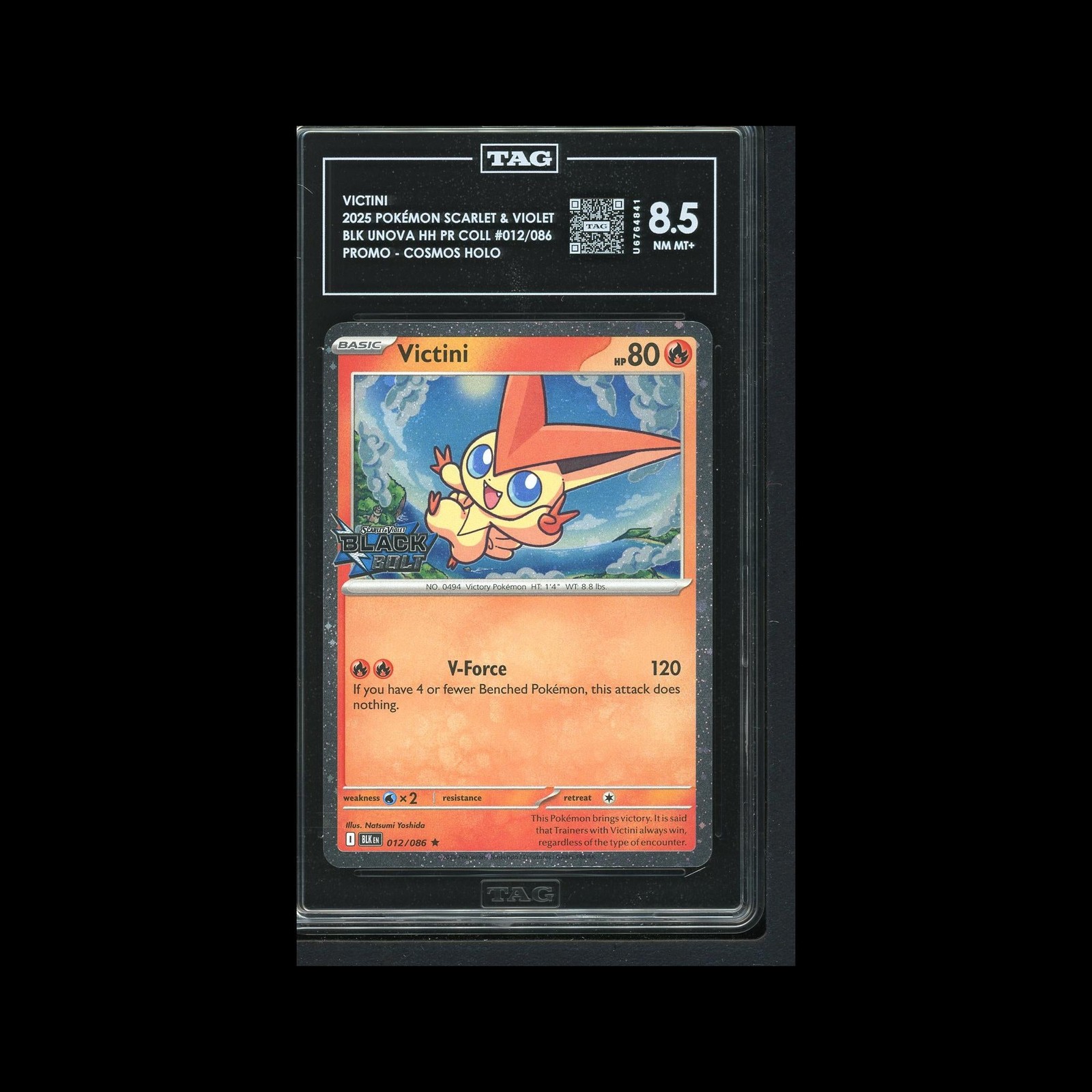 Victini Stamped Promo 12/86 TAG 8.5