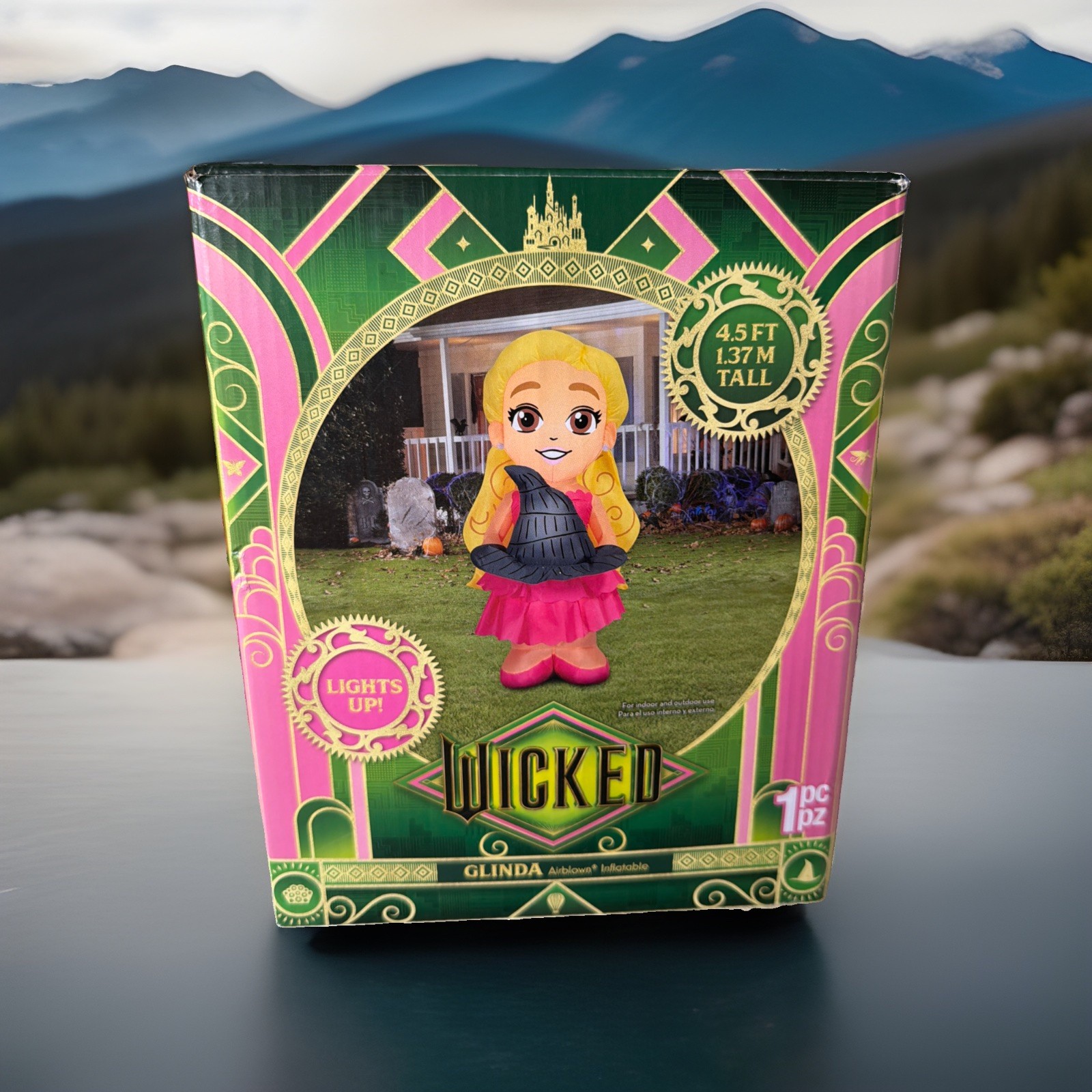 Wicked Glinda Good Witch Halloween 4.5 ft Inflatable Indoor / Outdoor Yard Decor
