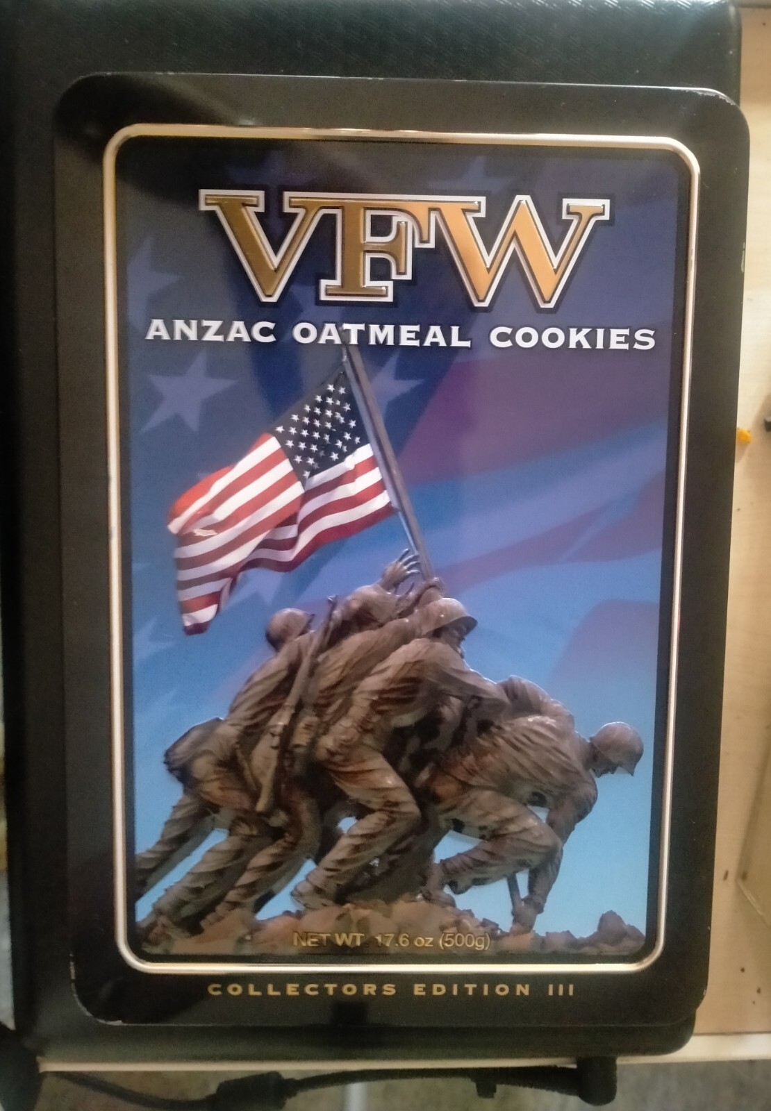 Anzac VFW Cookie Tin \'Rare Collectable\'