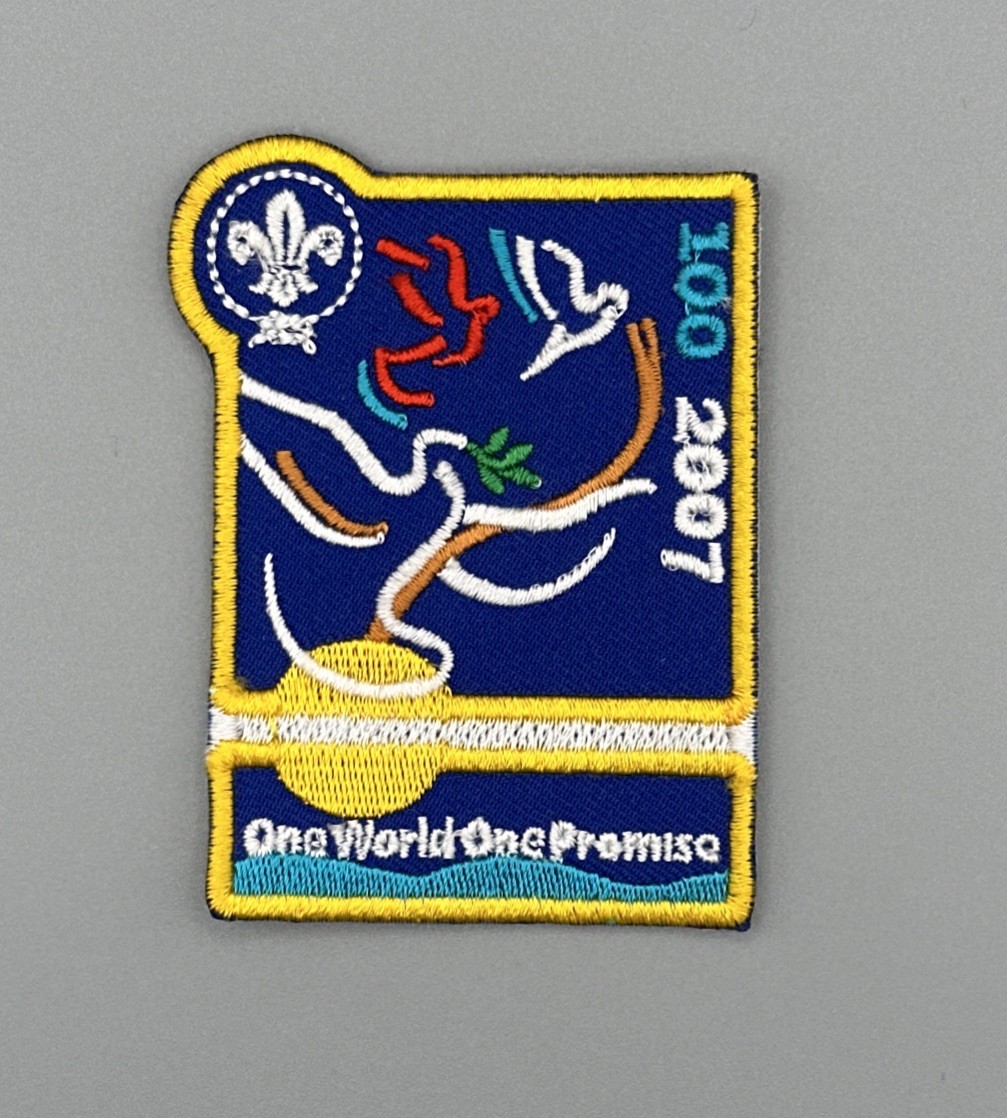 2007 World Jamboree One World One Promise Jacket Badge