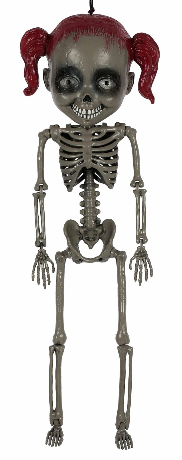 Creepy Doll Skeleton Girl Figure - Spooky Halloween Decor, Haunted House Prop