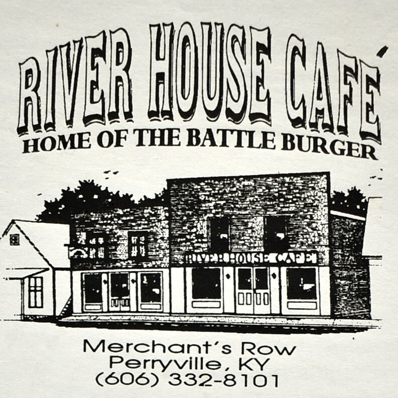 1980s River House Cafe Café Restaurant Menu Merchant's Row Perryville Kentucky