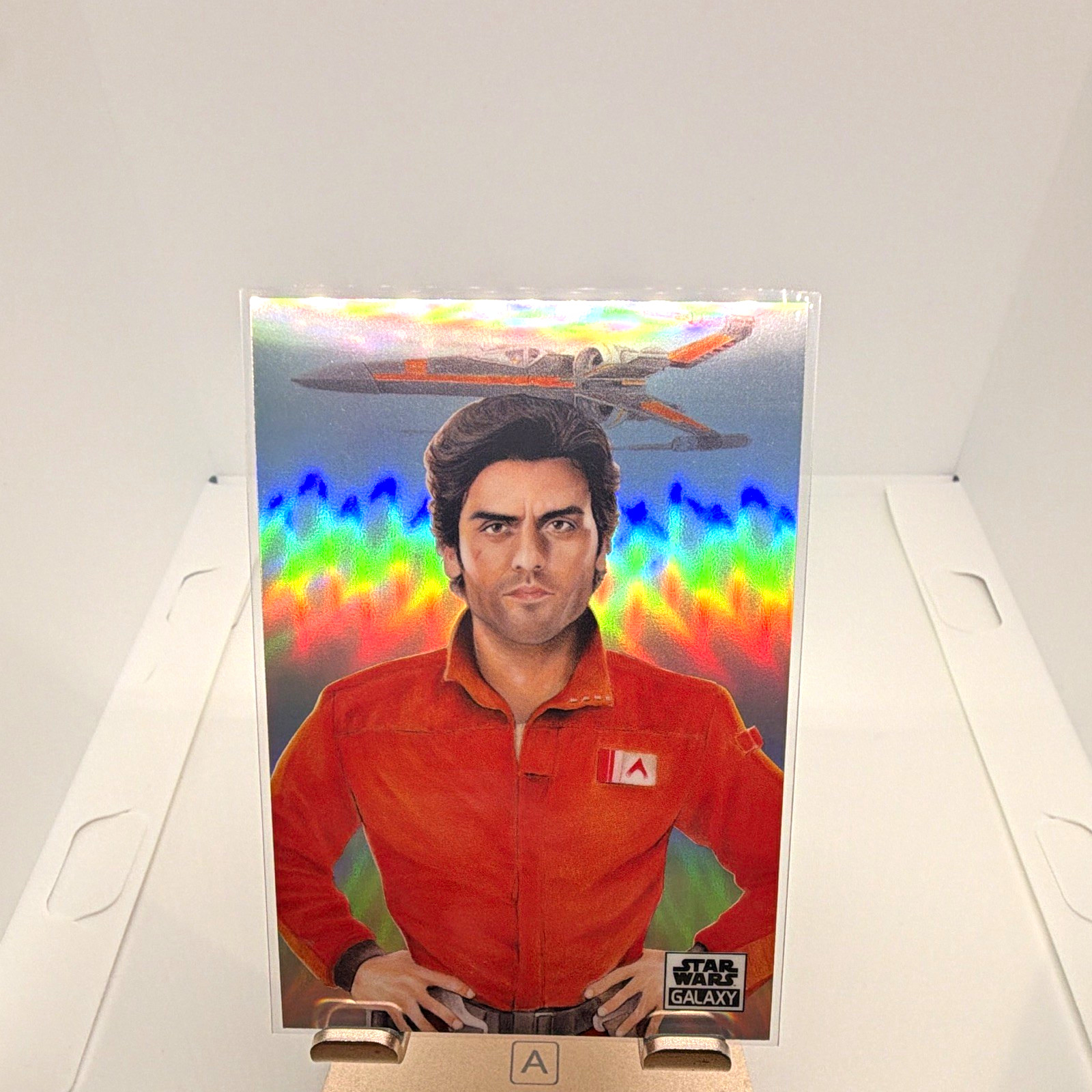 Commander Poe Dameron REFRACTOR 2021 Topps Star Wars Galaxy 