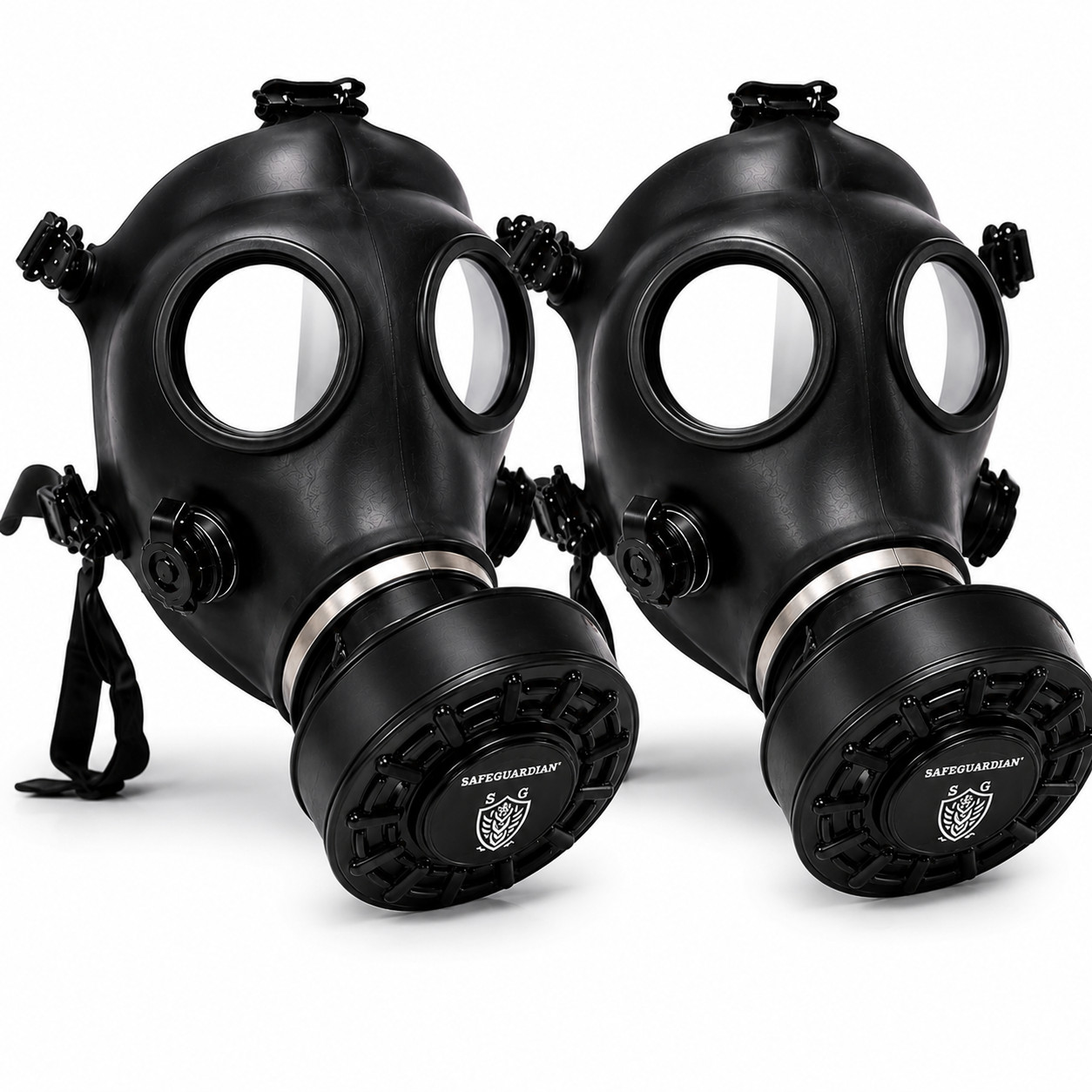 2 Pack Full Face Gas Mask Respirator NBC Filter Survival Prepper w/ Filter