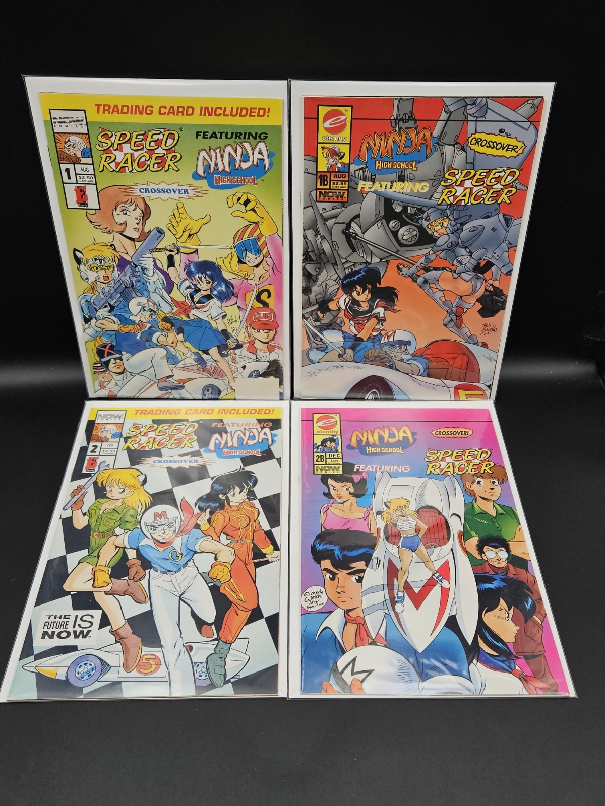 Ninja High School Featuring Speed Racer #1A-1B-2A-2B ,Antarctic Press 1993 