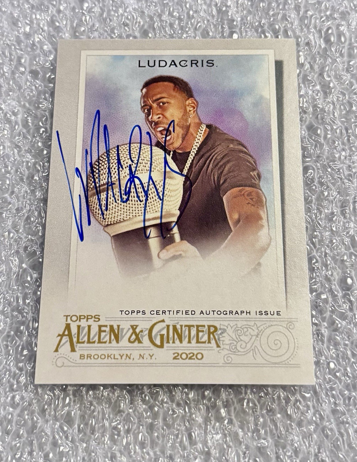 LUDACRIS 2020 Topps Allen & Ginter A&G FULL SIZED ON CARD AUTO Rapper SP LUDA