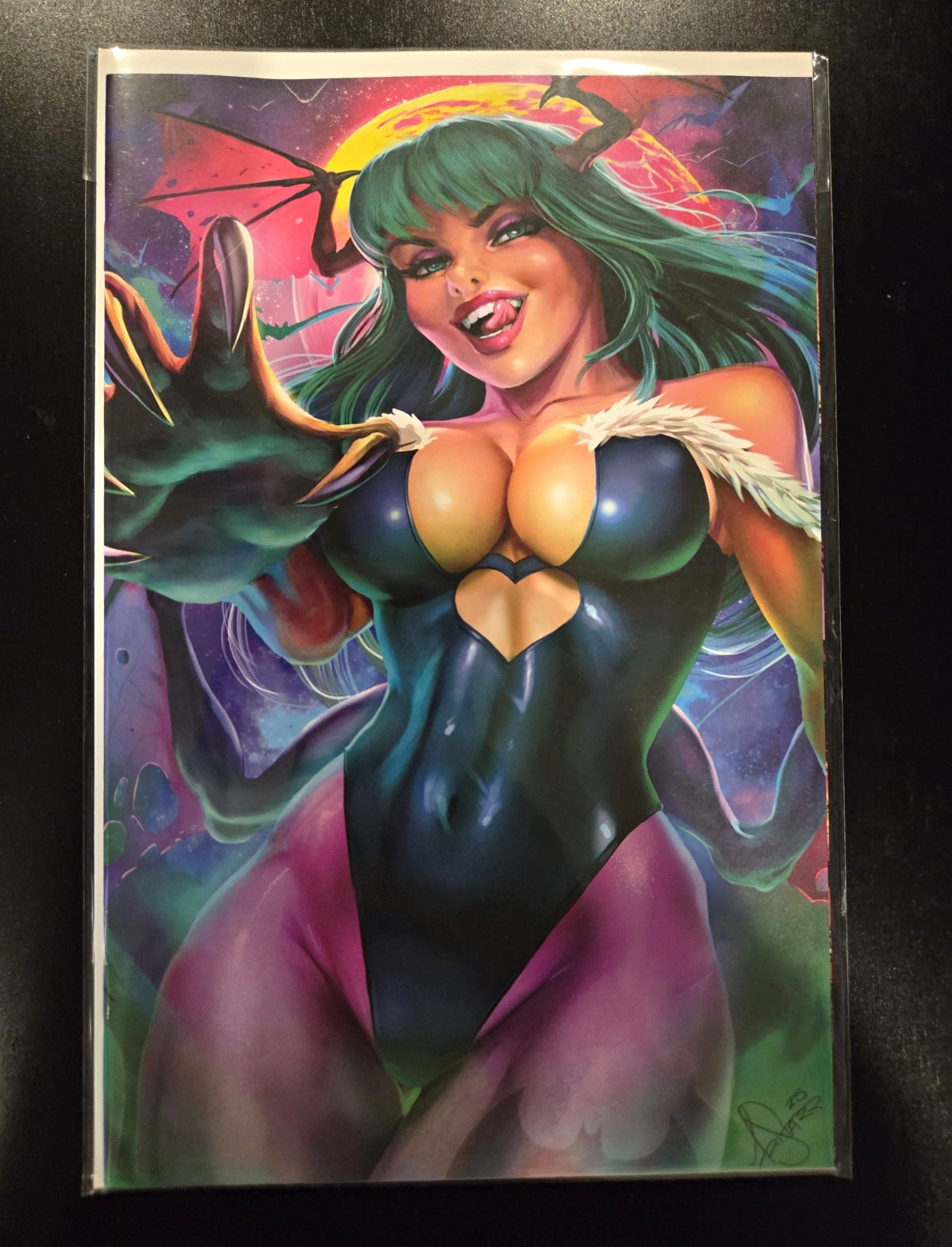 Darkstalkers X Street Fighter Blood Throne #1 Morrigan Exclusive Variant 223/450