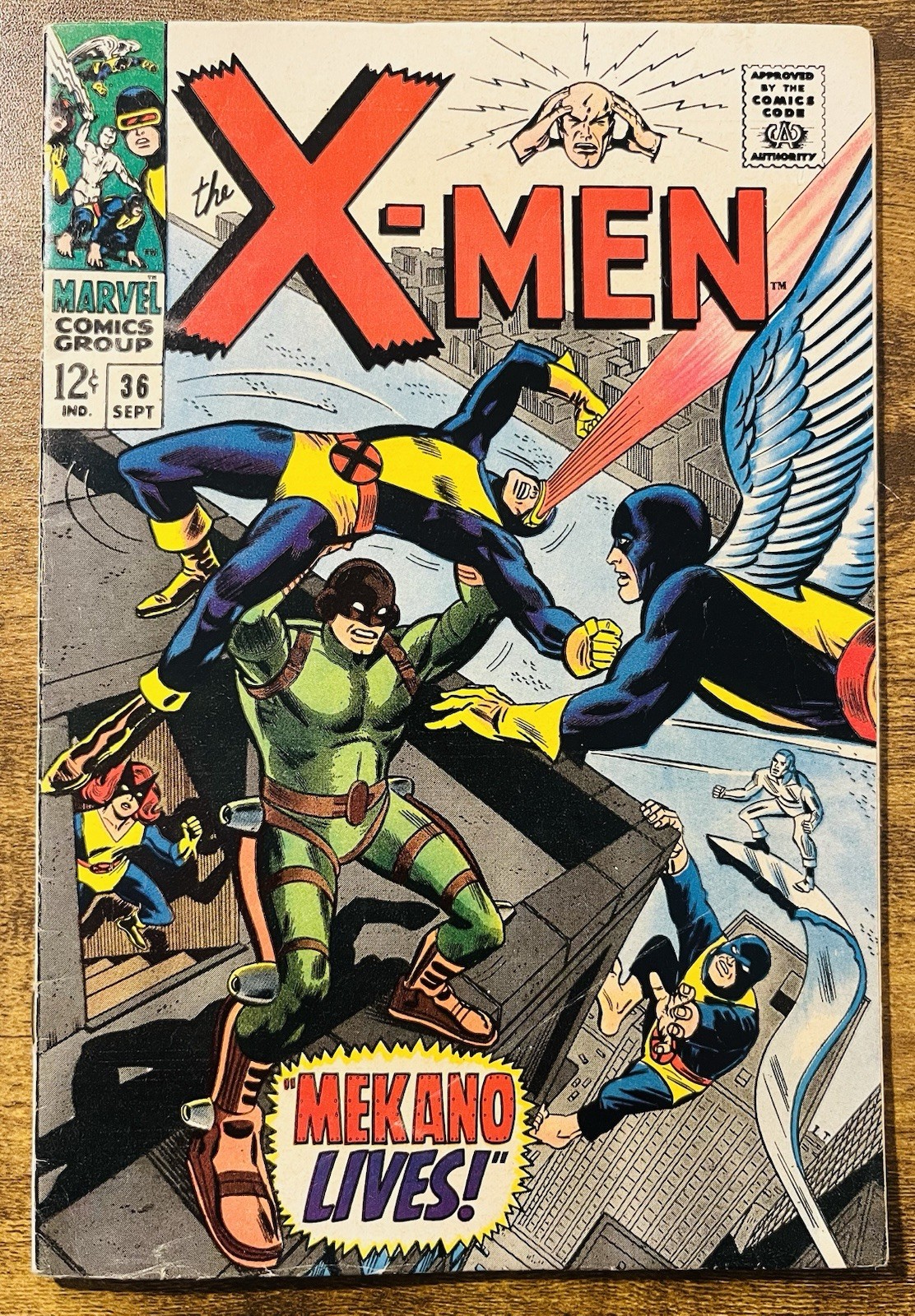 UNCANNY X-MEN 36 HIGHER GRADE ROSS ANDRU COVER 1ST APP MEKANO 1967 VINTAGE