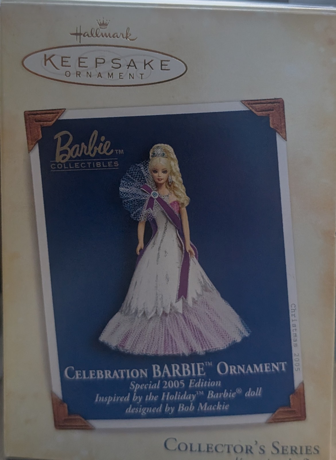 2005 Hallmark Bob Mackie Keepsake Barbie Ornament Holiday Celebration 