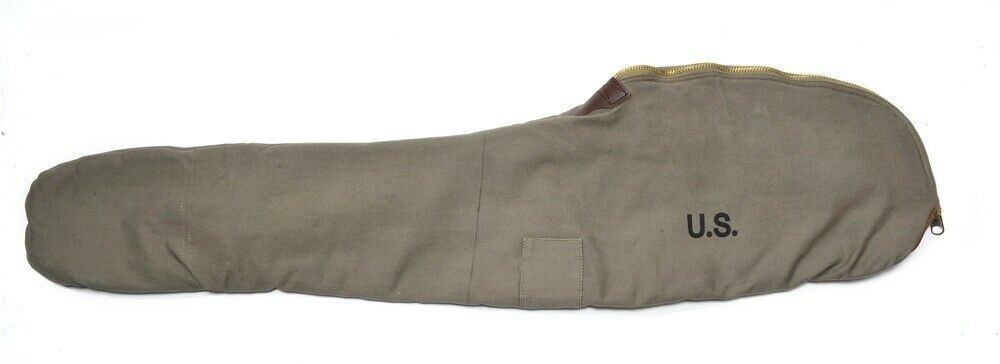 World War 2 M1 Garand Fleece Lined Canvas Case Dark OD Marked JT&L 1944