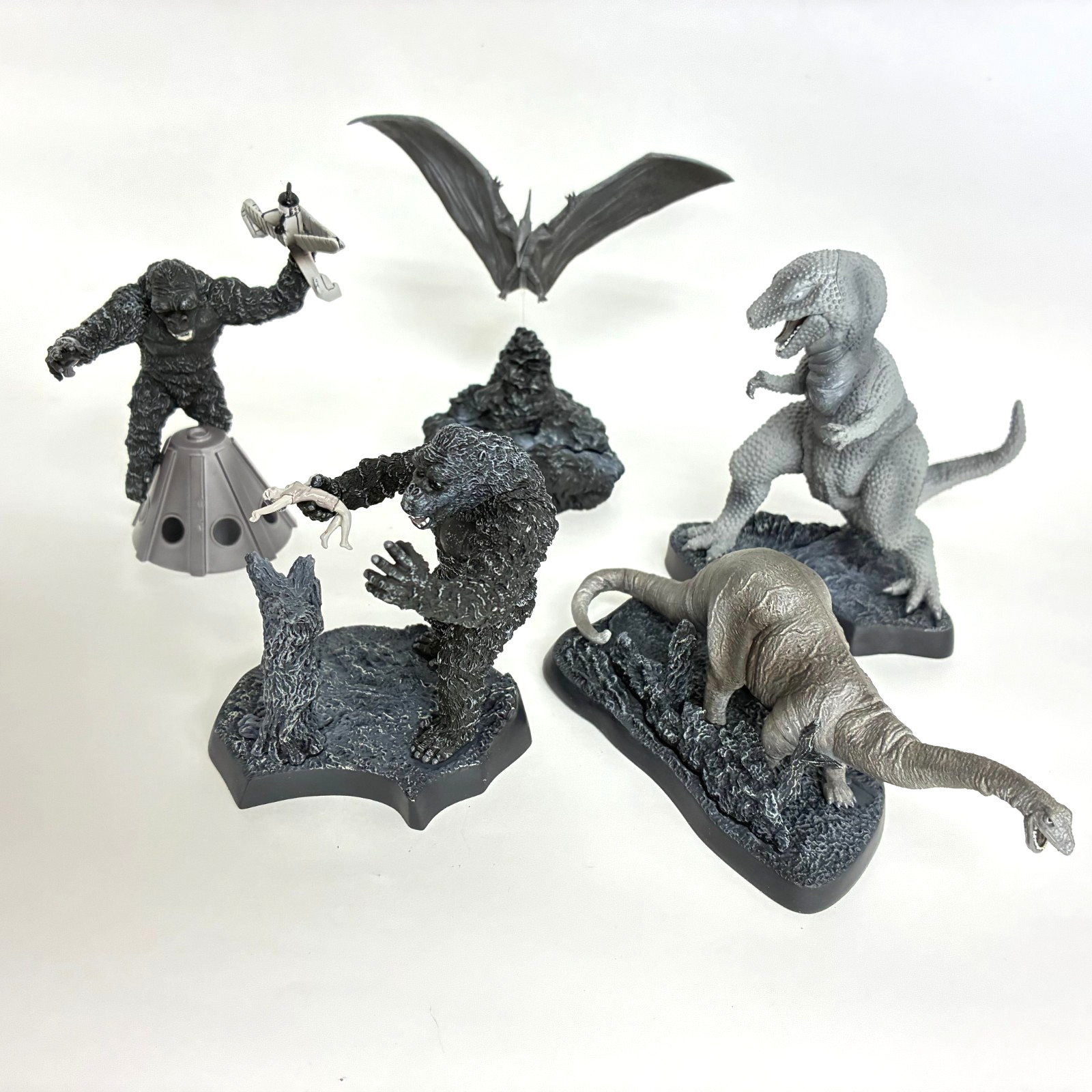 Konami SF Movie Selection King Kong Figure Collection Set of 5 Japan 2006
