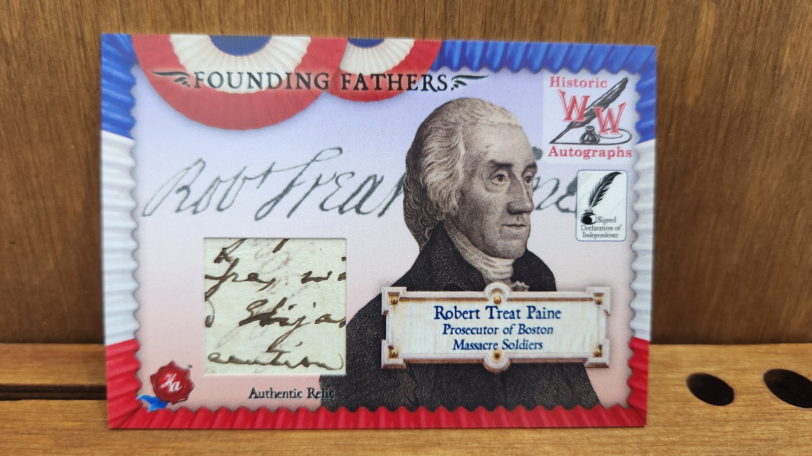Robert Treat Paine Historic Autograph Founding Fathers Written Word Relic /57
