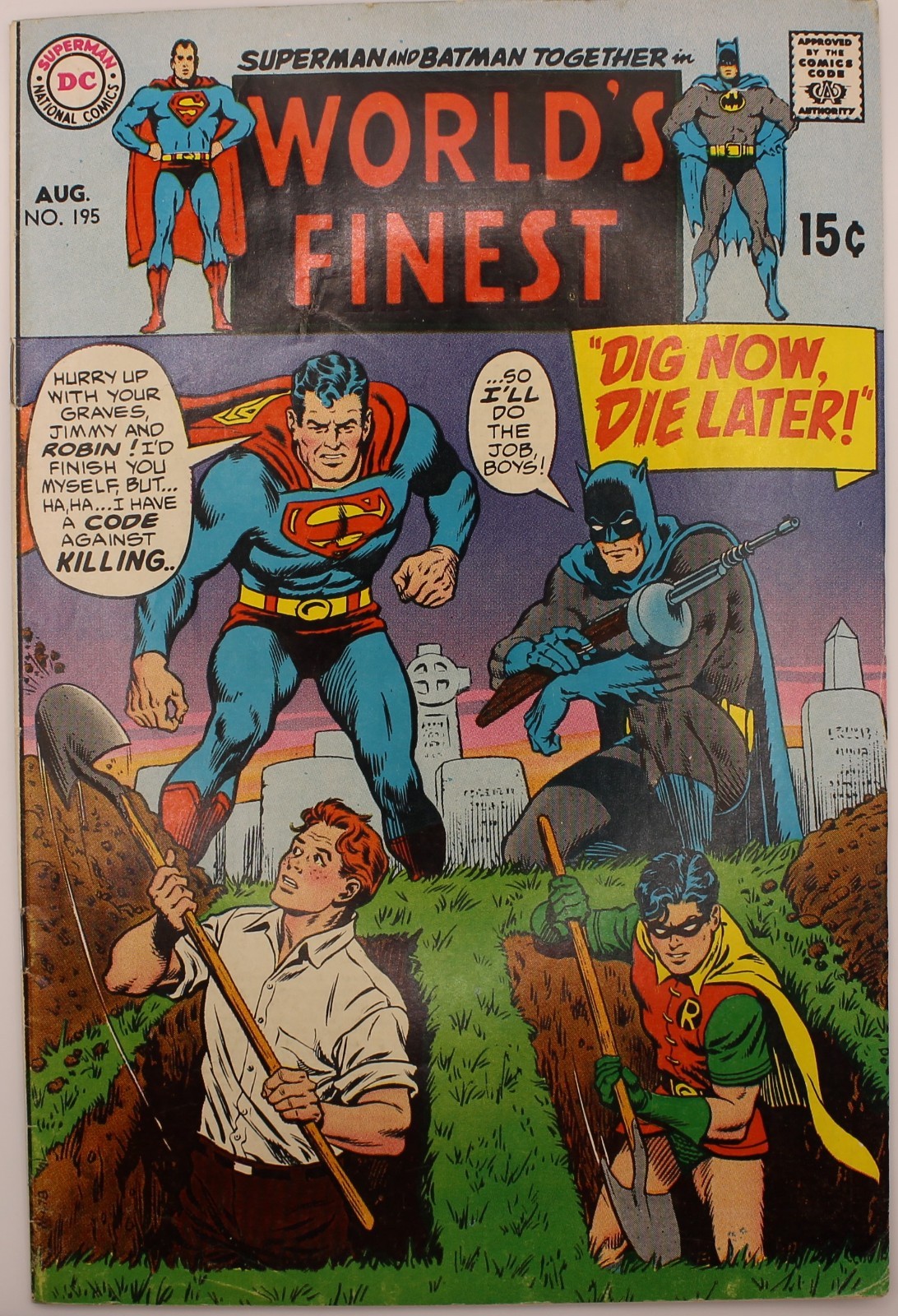 WORLD\'S FINEST COMICS #195  DC COMICS 1970 | FN 6.0