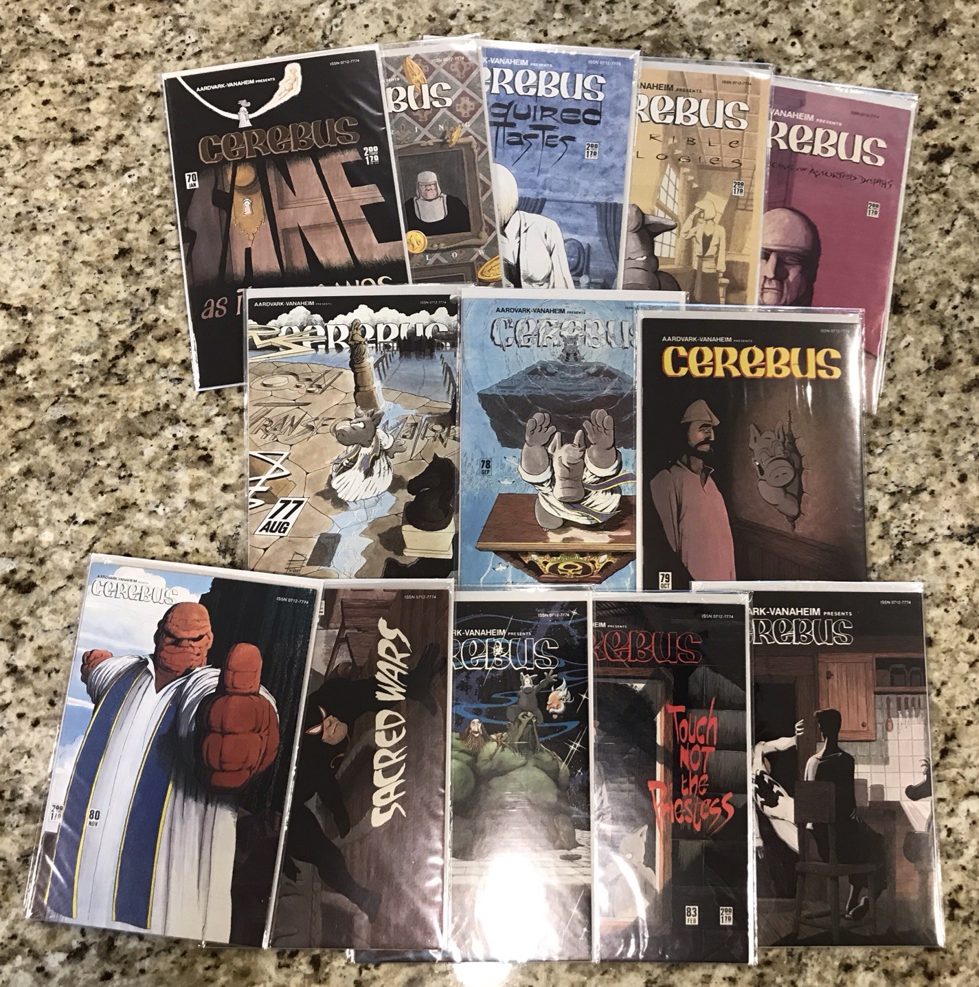 Lot of Cerebus Comics, Aardvark-Vanaheim, Dave Sim, 13 qty. between 70 - 84