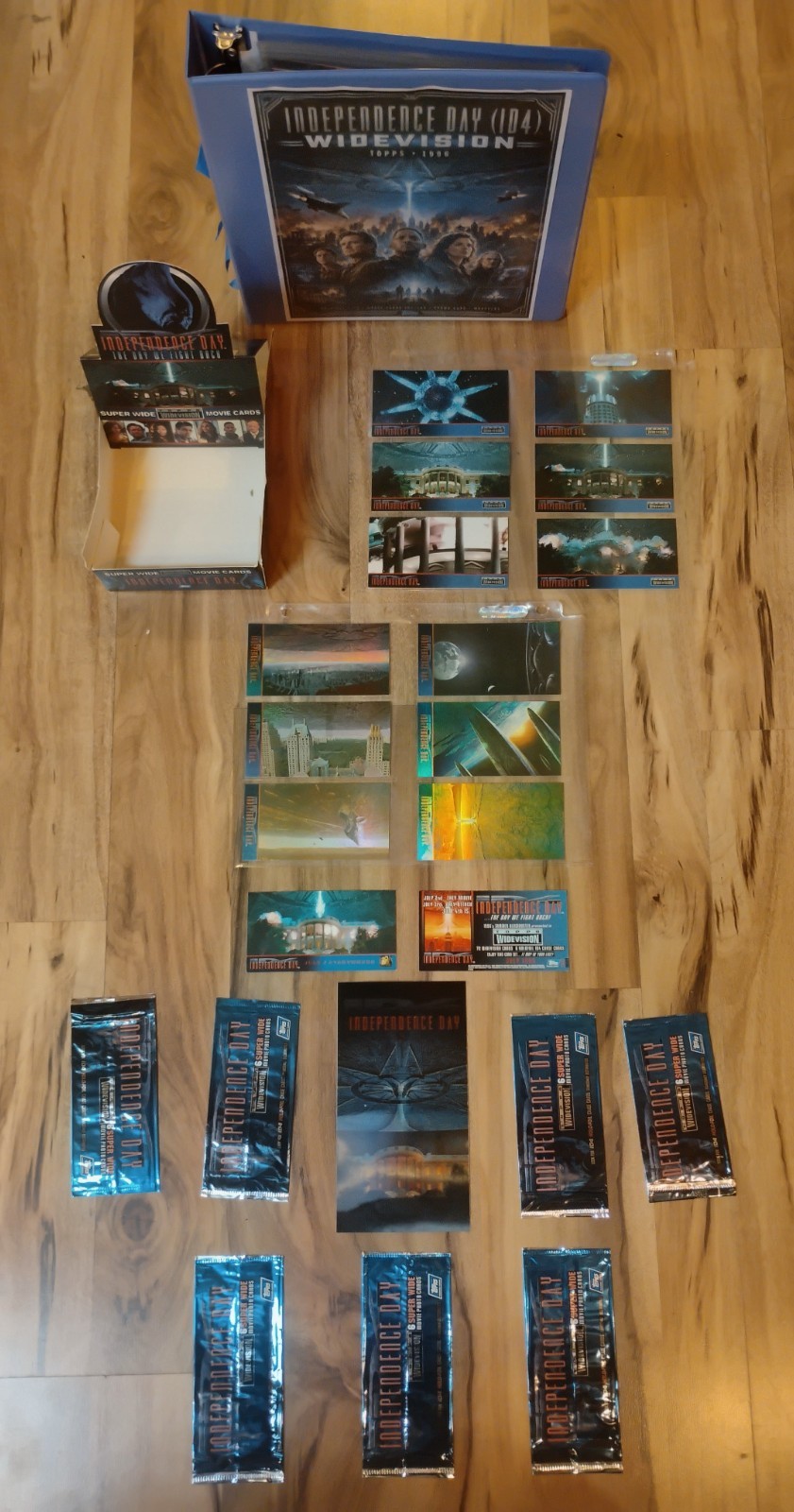 1996 Topps Independence Day ID4 WideVision Master Set P1 Lenticular Promo