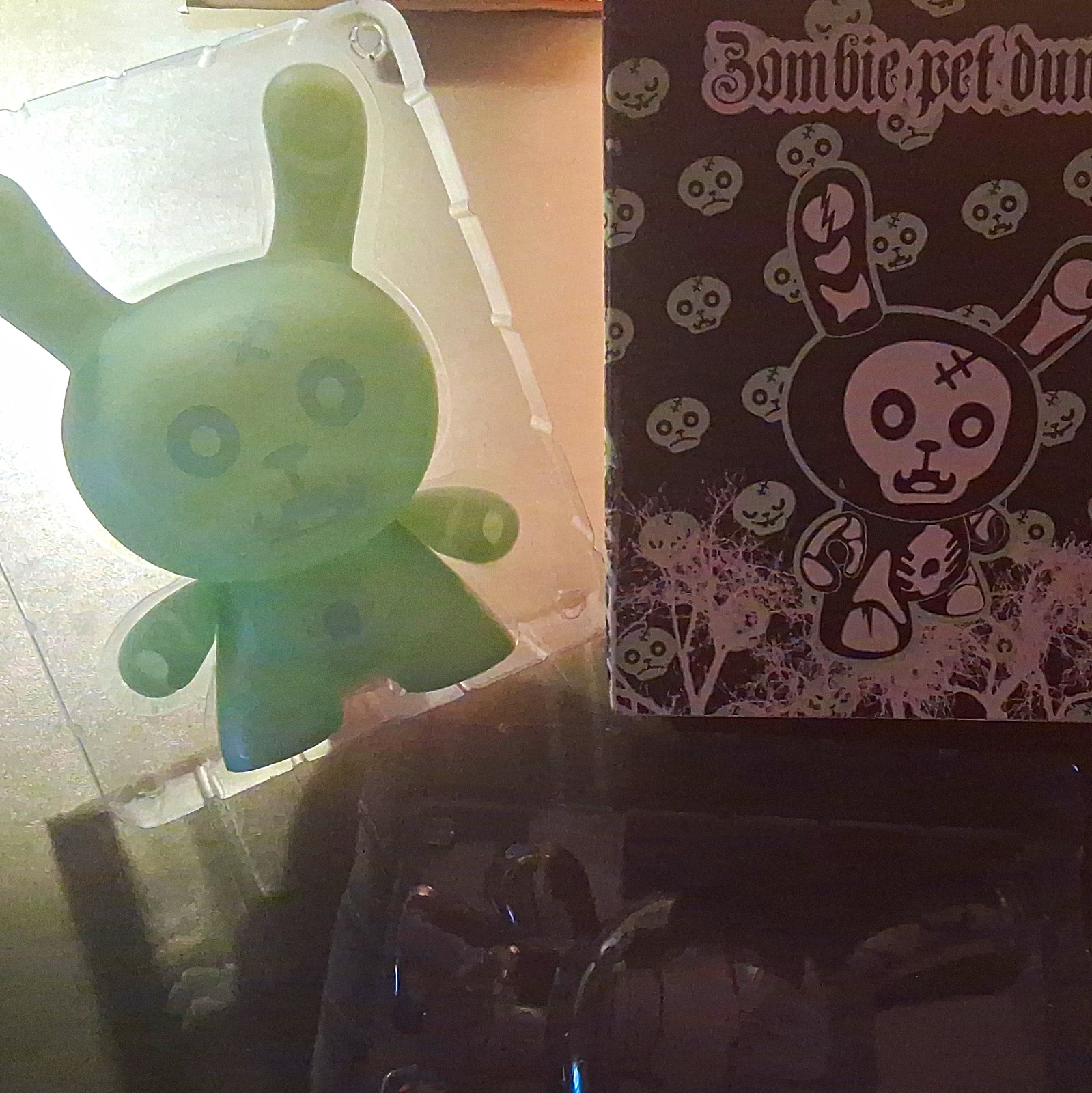 Kidrobot 8 Inch Dunny - Glow in the Dark Green Vinyl Figure - Patricio Oliver
