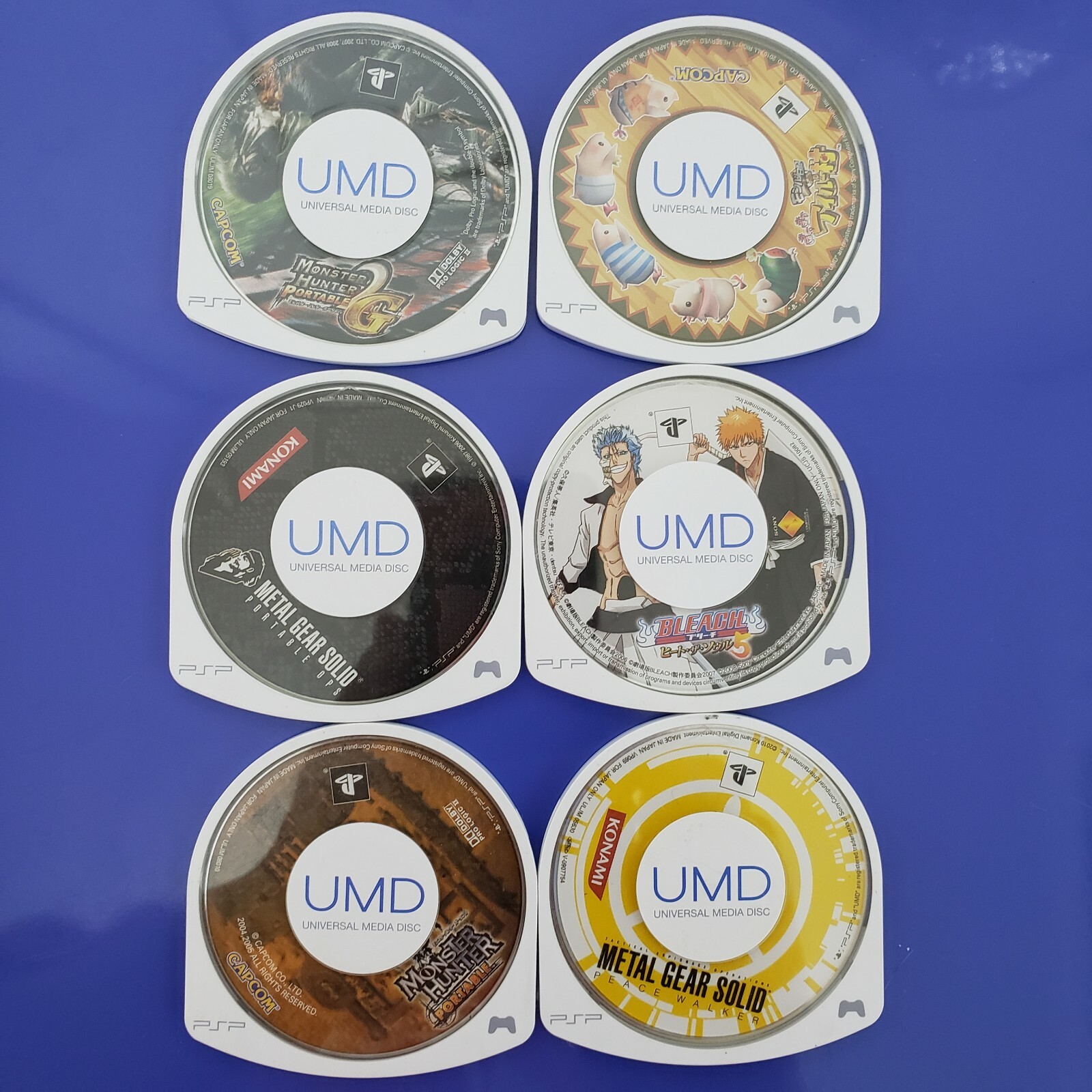 SONY PSP UMD games, no package, junk, set of 6, from Japan 